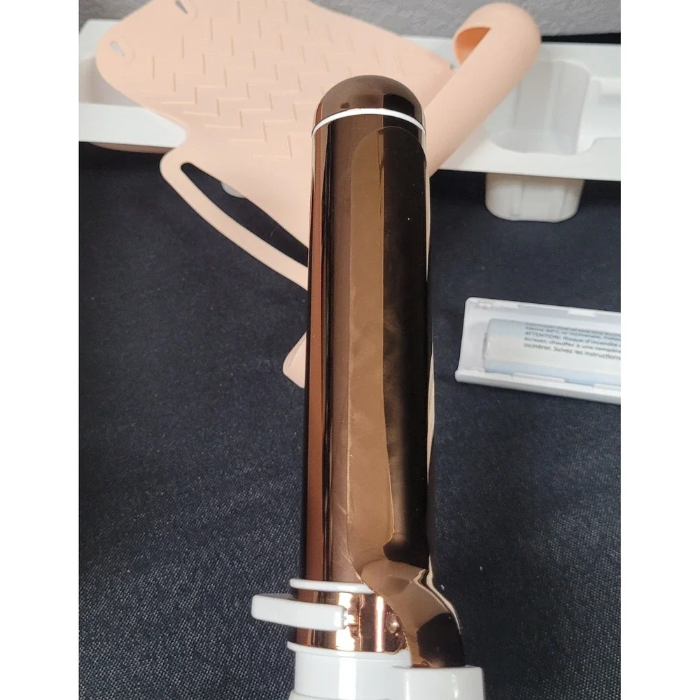 Lunata Beauty The Cordless Curler 32mm Convertible Curling Iron Wand White Read